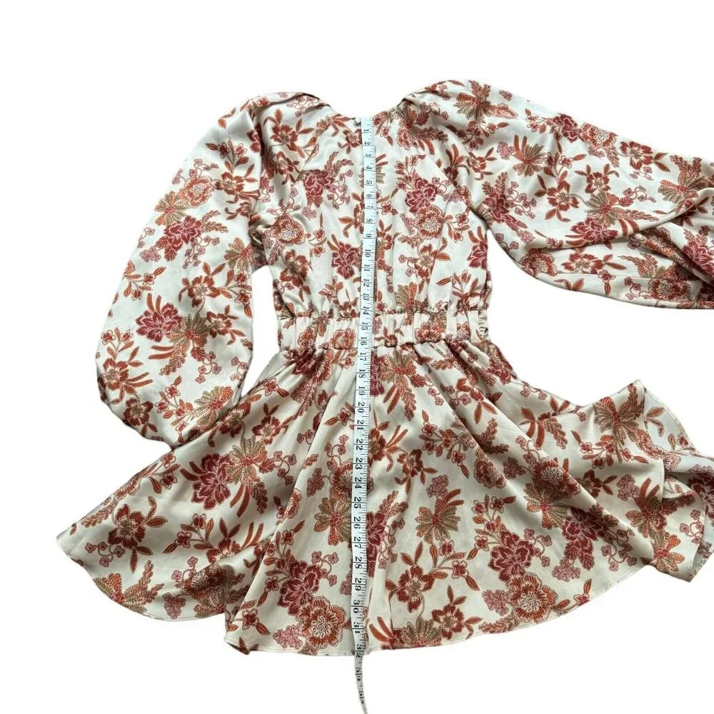 MISA Los Angeles Kara Dress in‎ Falling Floral Satin Made in USA Size XS - Picture 9 of 11